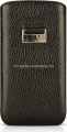 Кожаный чехол для HTC Wildfire S BeyzaCases Retro Super Slim Strap, цвет flo black (BZ21314)
