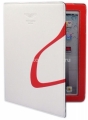 Кожаный чехол для iPad 3 и iPad 4 Aston Martin Racing Book, цвет white/red (RABKIPA2023D)