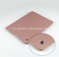 Кожаный чехол для iPad 3 и iPad 4 Jison Executive Smart Cover, цвет pink (JS-ID-006BP)