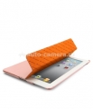 Кожаный чехол для iPad 3 и iPad 4 Melkco Slimme Cover Type (Pink LC), цвет розовый