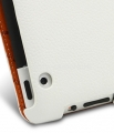 Кожаный чехол для iPad 3 и iPad 4 Melkco Slimme Cover Type (White LC), цвет белый