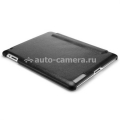 Кожаный чехол для iPad 3 SGP Leather Case Leinwand Series, цвет черный (SGP09164)