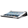 Кожаный чехол для iPad 3 SGP Leather Case Leinwand Series, цвет черный (SGP09164)