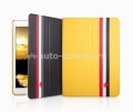 Кожаный чехол для iPad Air 5 YOOBAO Magic Case, цвет Black/Yellow