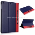 Кожаный чехол для iPad Air Aston Martin Racing Folio case, цвет blue/red (TDBKIPAD4B063)