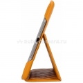 Кожаный чехол для iPad Air Jisoncase со стеганым узором, цвет orange (JS-ID5-02H80)