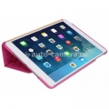 Кожаный чехол для iPad Air Jisoncase со стеганым узором, цвет pink (JS-ID5-02H33)