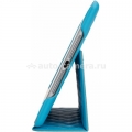 Кожаный чехол для iPad Air Jisoncase со стеганым узором, цвет sky blue (JS-ID5-02H40)