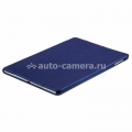 Кожаный чехол для iPad Air Melkco Leather Case Slimme Cover Ver.1, цвет Carbon Fiber Pattern Blue