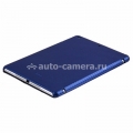 Кожаный чехол для iPad Air Melkco Leather Case Slimme Cover Ver.1, цвет Carbon Fiber Pattern Blue