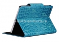 Кожаный чехол для iPad mini SAYOO Croco Polish, цвет blue