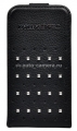Кожаный чехол для iPhone 4 / 4S Karl Lagerfeld TRENDY Flip, цвет Black (KLFLP4TRSB)