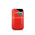 Кожаный чехол для iPhone 4 и 4S BeyzaCases ID Slim, цвет Red (BZ17522)