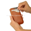 Кожаный чехол для iPhone 4 и 4S BeyzaCases ID Slim, цвет Tan (BZ17492)