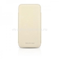 Кожаный чехол для iPhone 4 и 4S BeyzaCases New Pouch, цвет Flo White (BZ18208)