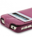 Кожаный чехол для iPhone 4 и 4S Melkco ID Type (Purple LC), цвет фиолетовый