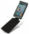 Кожаный чехол для iPhone 4 и 4S Melkco Jacka Type (Crocodile Print Pattern - Black), цвет черный (APIPO4LCJT1BKCR)