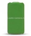 Кожаный чехол для iPhone 4 и 4S Melkco Jacka Type (Green LC), цвет зеленый (APIPO4LCJT1GNLC)