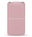 Кожаный чехол для iPhone 4 и 4S Melkco Jacka Type (Pink LC), цвет розовый (APIPO4LCJT1PKLC)