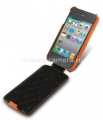 Кожаный чехол для iPhone 4 и 4S Melkco (Orange LC), цвет оранжевый (APIPO4LCJT1OELC)