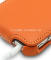 Кожаный чехол для iPhone 4 и 4S Melkco (Orange LC), цвет оранжевый (APIPO4LCJT1OELC)