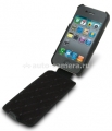 Кожаный чехол для iPhone 4 и 4S Melkco (Vintage Black), цвет черный (APIPO4LCJT1BKIT)
