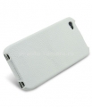 Кожаный чехол для iPhone 4 и 4S Melkco (White LC), цвет белый (APIPO4LCJT1WELC)