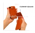 Кожаный чехол для iPhone 4/4S BeyzaCases Multi Flip Case, цвет red (BZ19267)