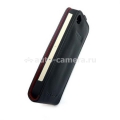Кожаный чехол для iPhone 4/4S Ferrari Flip, Black (FEFLIP4B)