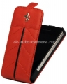 Кожаный чехол для iPhone 4/4S Ferrari Hard Case With Flap California, цвет красный (FECFFL4R)