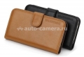 Кожаный чехол для iPhone 4/4S SGP Wallet Case Valentinus, цвет черный (SGP08525)