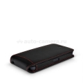 Кожаный чехол для iPhone 5 / 5S Beyzacases Flip Classic New, цвет black (BZ23783)