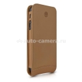 Кожаный чехол для iPhone 5 / 5S Beyzacases Flip Classic New, цвет camel (BZ23813)