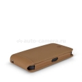 Кожаный чехол для iPhone 5 / 5S Beyzacases Flip Classic New, цвет camel (BZ23813)