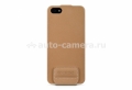 Кожаный чехол для iPhone 5 / 5S Beyzacases Nova series Flip, цвет camel/ecru (BZ25398)
