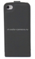 Кожаный чехол для iPhone 5 / 5S BMW M-Collection Flip, цвет Grey (BMFLP5MG)