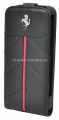 Кожаный чехол для iPhone 5 / 5S Ferrari Flip California, цвет black (FECFFL5B)
