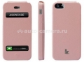 Кожаный чехол для iPhone 5 / 5S Jison Executive Flip Case, цвет pink (JS-IP5-002WR)