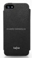 Кожаный чехол для iPhone 5 / 5S Kajsa Neo Classic Lychee Pattern Leather Folio case, цвет черный (TW312001)