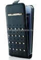 Кожаный чехол для iPhone 5 / 5S Karl Lagerfeld TRENDY Flip, цвет Black (KLFLP5TRSW)