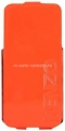 Кожаный чехол для iPhone 5 / 5S Kenzo Glossy Logo, цвет оранжевый (GLOSSYCOXIP5O)