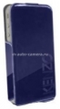 Кожаный чехол для iPhone 5 / 5S Kenzo Glossy Logo, цвет синий (GLOSSYCOXIP5B)