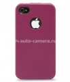 Кожаный чехол для iPhone 5 / 5S Melkco ID Type, цвет Purple LC