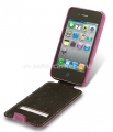 Кожаный чехол для iPhone 5 / 5S Melkco ID Type, цвет Purple LC