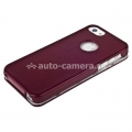 Кожаный чехол для iPhone 5 / 5S Melkco ID Type, цвет Vintage Red