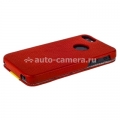 Кожаный чехол для iPhone 5 / 5S Melkco Jacka ID Type Limited Edition, цвет Red/Yellow LC