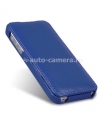 Кожаный чехол для iPhone 5 / 5S Melkco Premium Leather Case - Jacka Type, цвет Dark Blue LC