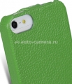 Кожаный чехол для iPhone 5 / 5S Melkco Premium Leather Case - Jacka Type, цвет Green LC