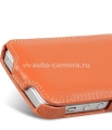 Кожаный чехол для iPhone 5 / 5S Melkco Premium Leather Case - Jacka Type, цвет Orange LC