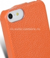 Кожаный чехол для iPhone 5 / 5S Melkco Premium Leather Case - Jacka Type, цвет Orange LC